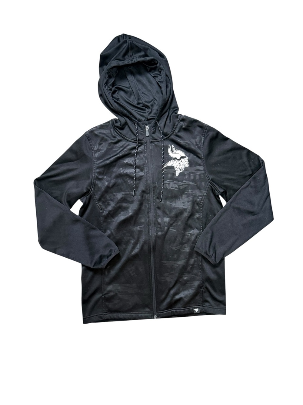 Fanatics Minnesota Vikings Black Camo Full Zip Hoodie Men’s Medium - Picture 2 of 9